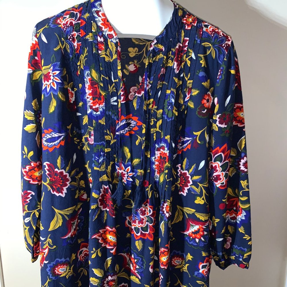 Old Navy Pleated Front Paisley Dress